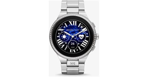 Montre connectée Gen 6 Camille argentée sertie pavé 